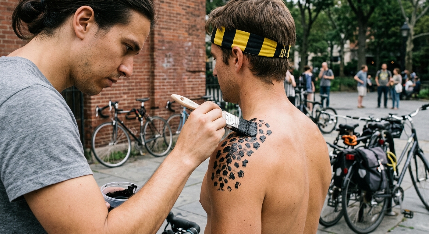Philly Naked Bike Ride Introduces Artistic Bodypaint Experience for Cyclists